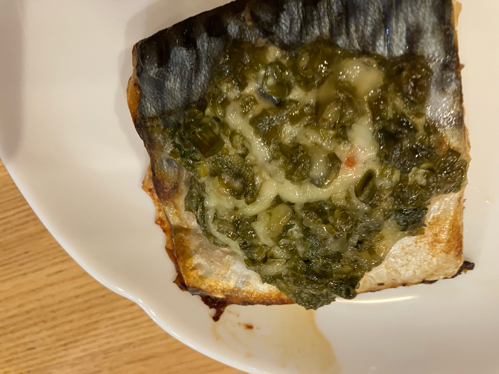 鯖のネギ醤油マヨ焼き