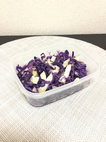 栄養たっぷり☆鶏肉＆紫キャベツ＆ほうれん草のサラダ