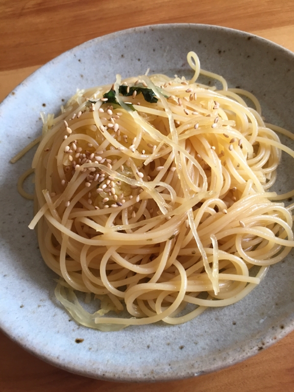 そうめんかぼちゃのパスタ