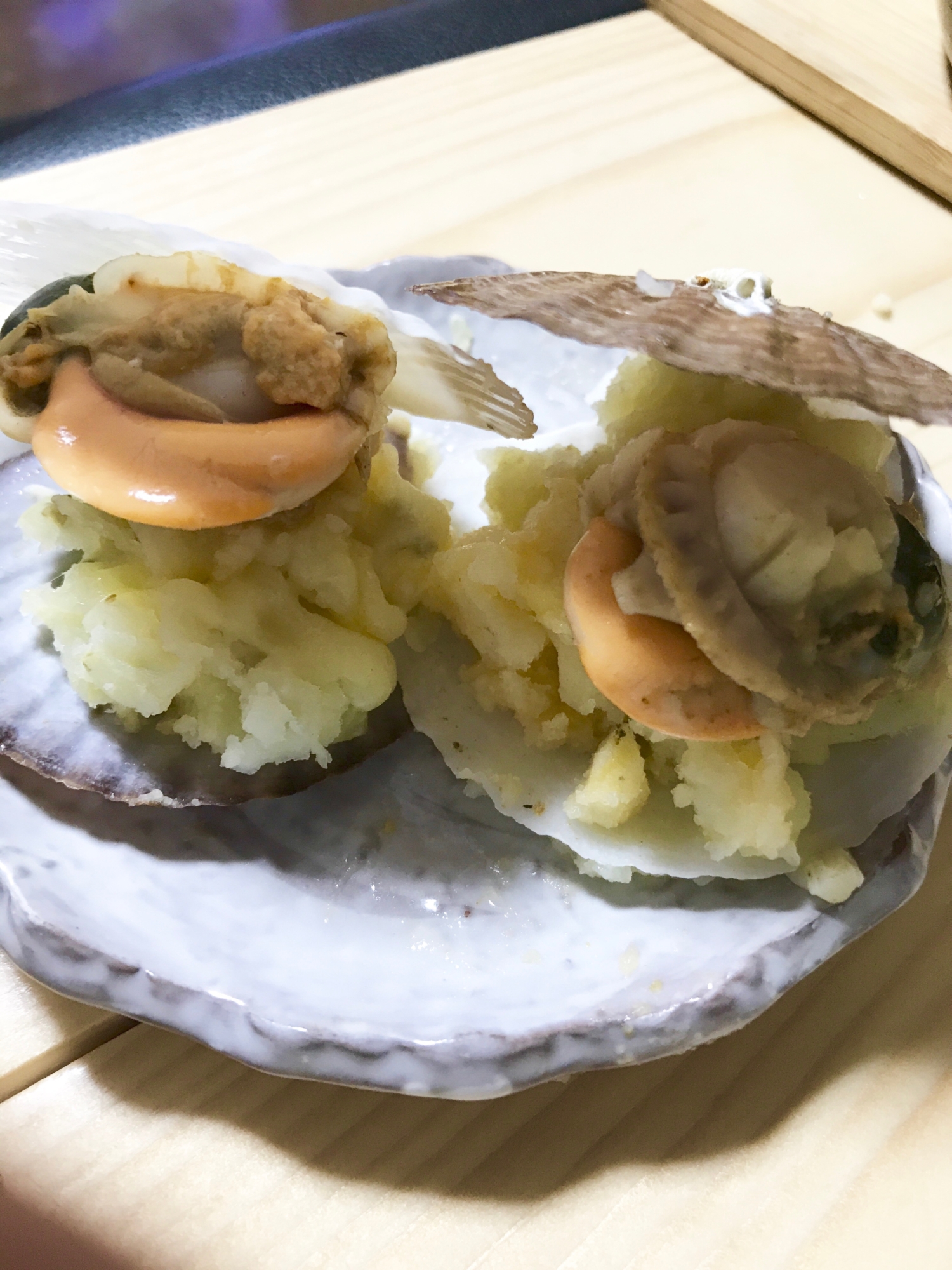 可愛い〜 ベビーホタテのポテトチーズ焼き