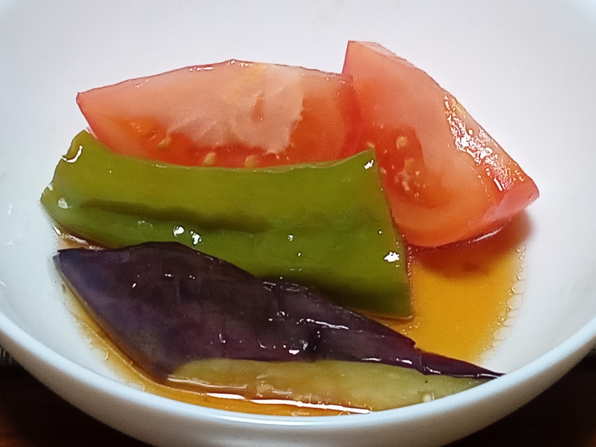 夏野菜の素揚げ☆トマト☆de浸しサラダ