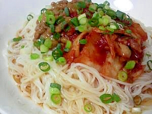 キムチ納豆麺