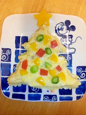 クリスマスツリーのポテトサラダ