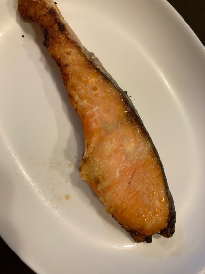クックパーで鮭の塩焼き