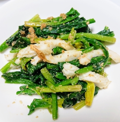ほうれん草とちくわの胡麻和え