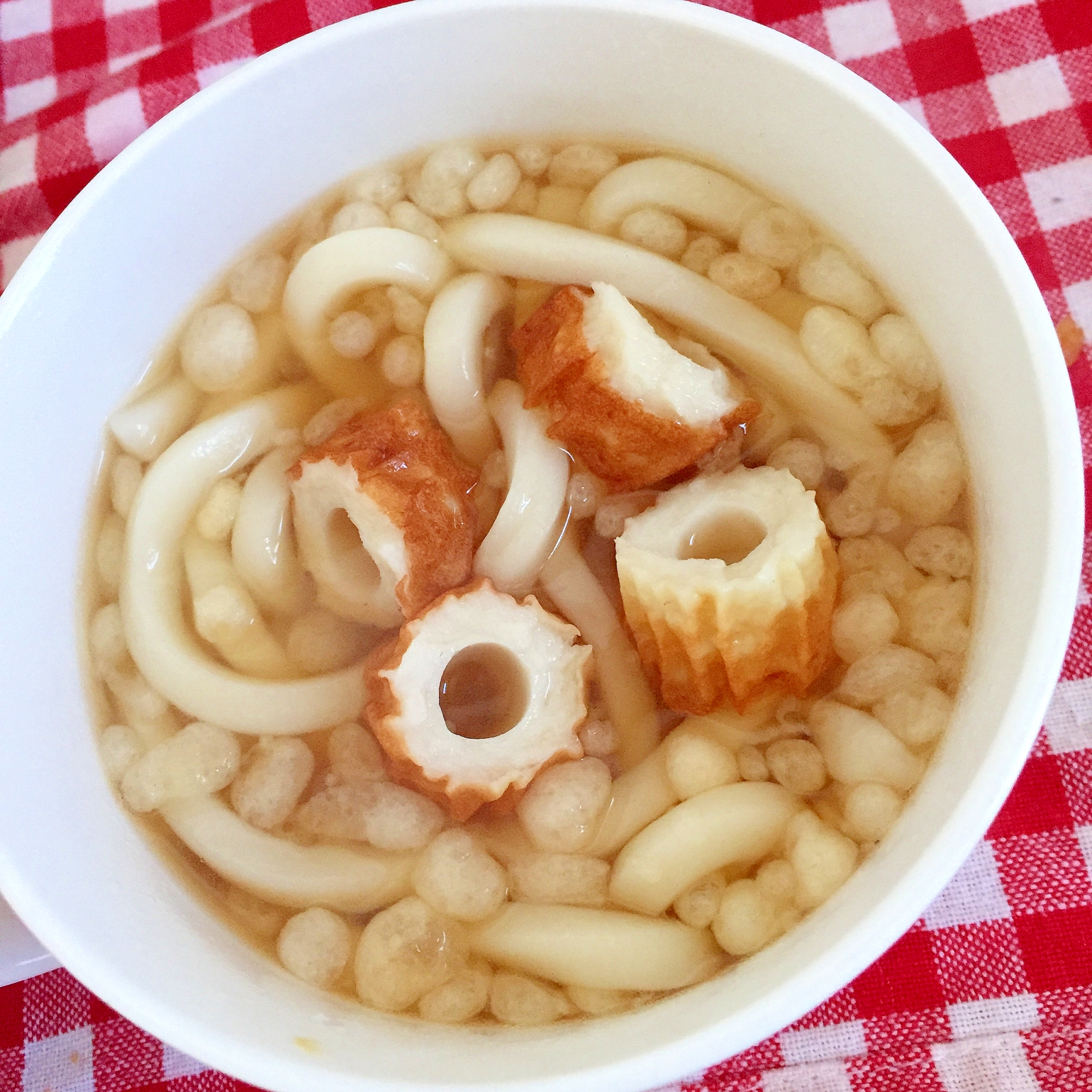 天かすとちくわのうどん☆