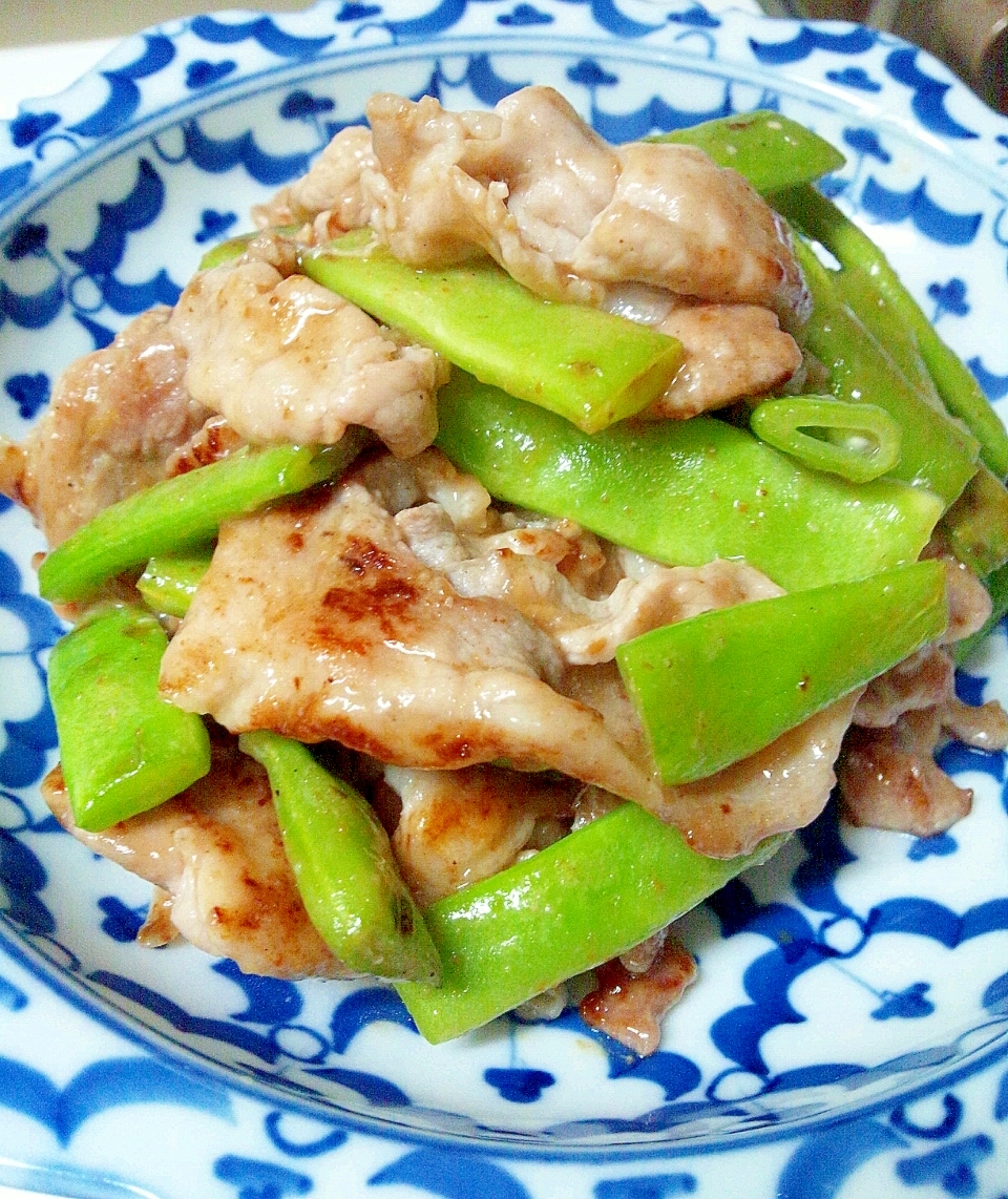 ドレッシングで美味しく！モロッコインゲンと豚肉炒め