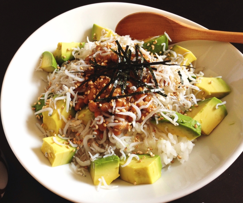 ヘルシー♪アボカド納豆しらす丼♡