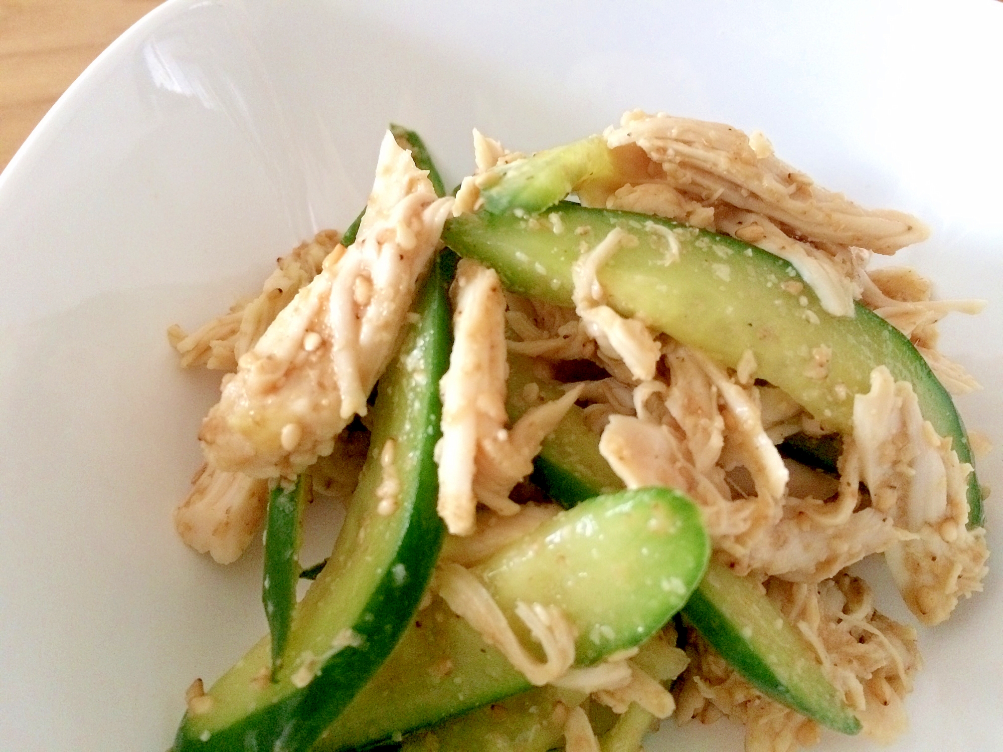 簡単 鶏ささみときゅうりのごま昆布酢和え レシピ 作り方 By 楽天出店店舗 櫻井商店 楽天レシピ