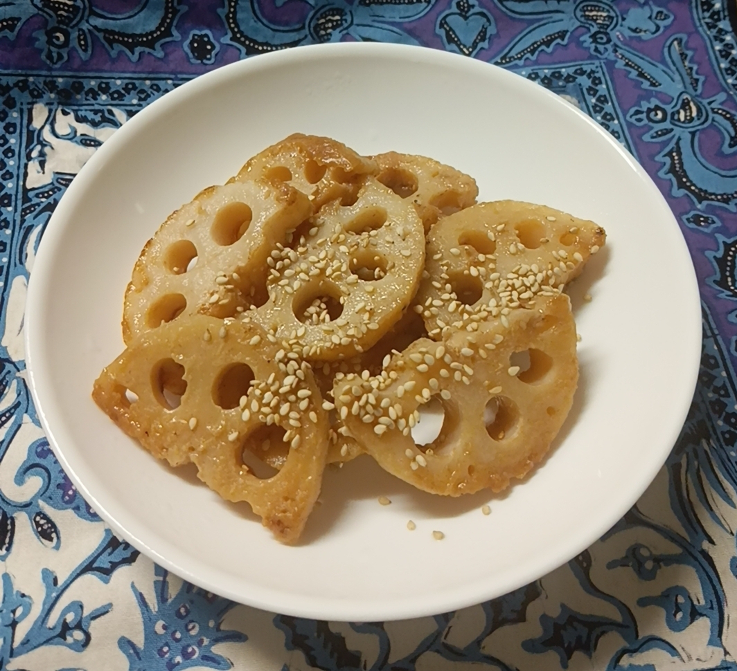 れんこんの味噌マヨ焼き