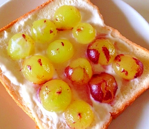 デザート気分のぶどうトースト レシピ 作り方 By Erika3362 楽天レシピ