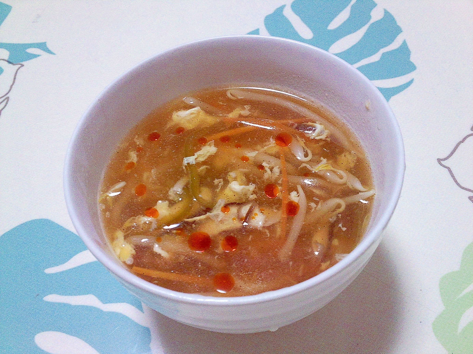 野菜たっぷり酸辣湯スープ