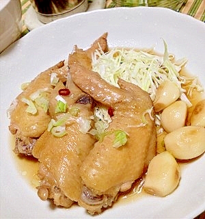 とろっとろでほろっほろ 手羽先とにんにくの極旨煮