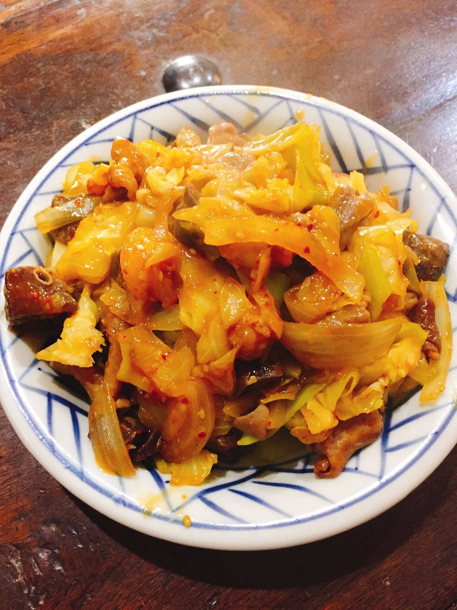 ホルモン野菜炒め