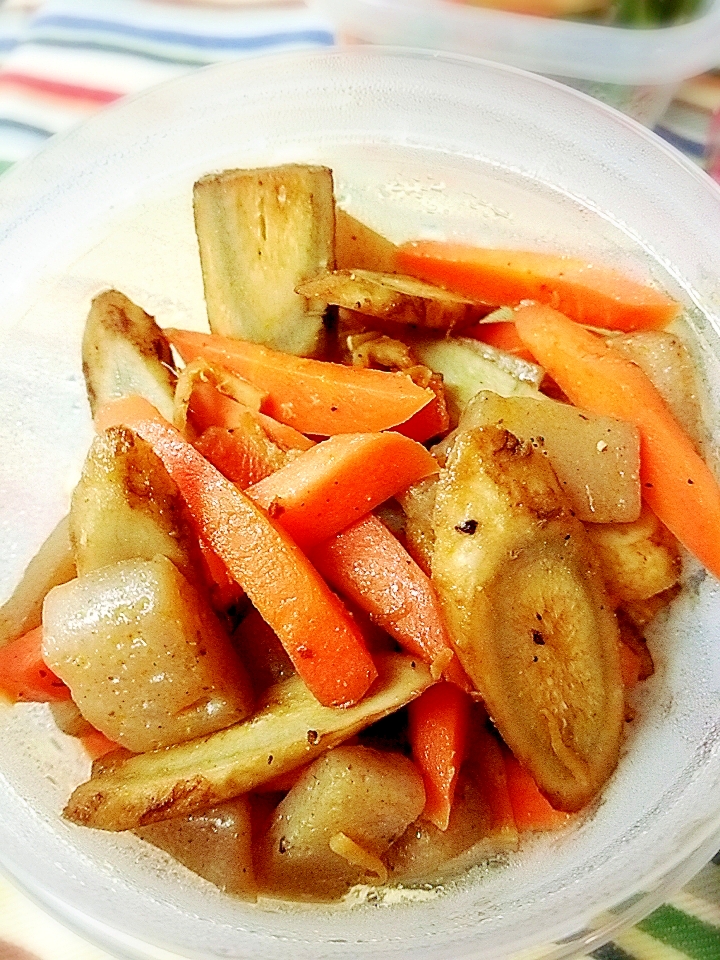 根菜のカレーうどん風きんぴら