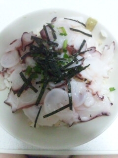 たこ刺身をそのままのせた簡単タコ丼 レシピ 作り方 By ゆきのここゆき 楽天レシピ たこ刺身をそのままのせた簡単タコ丼 レシピ 作り方 By ゆきのここゆき 楽天レシピ