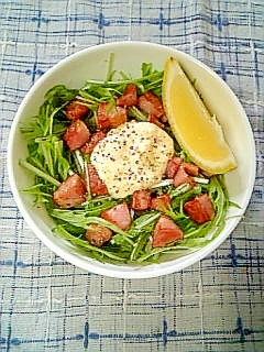 ☆コロコロベーコン水菜のタルタルサラダ☆