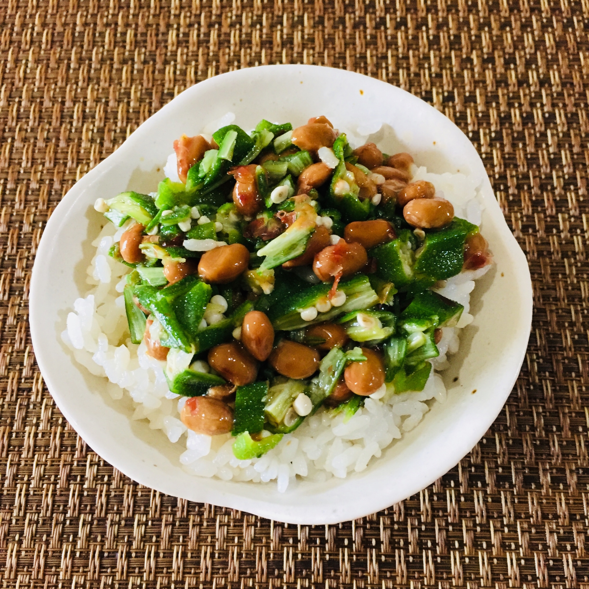 夏レシピ！ 納豆とオクラのねばねば丼