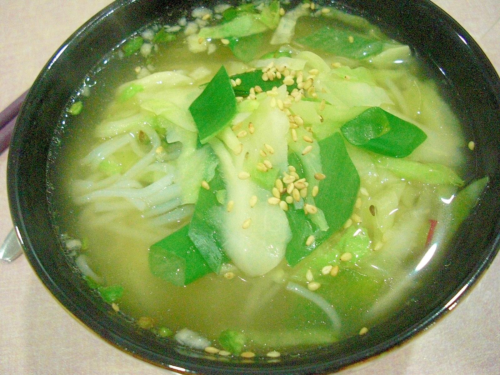 野菜たっぷりの米麺