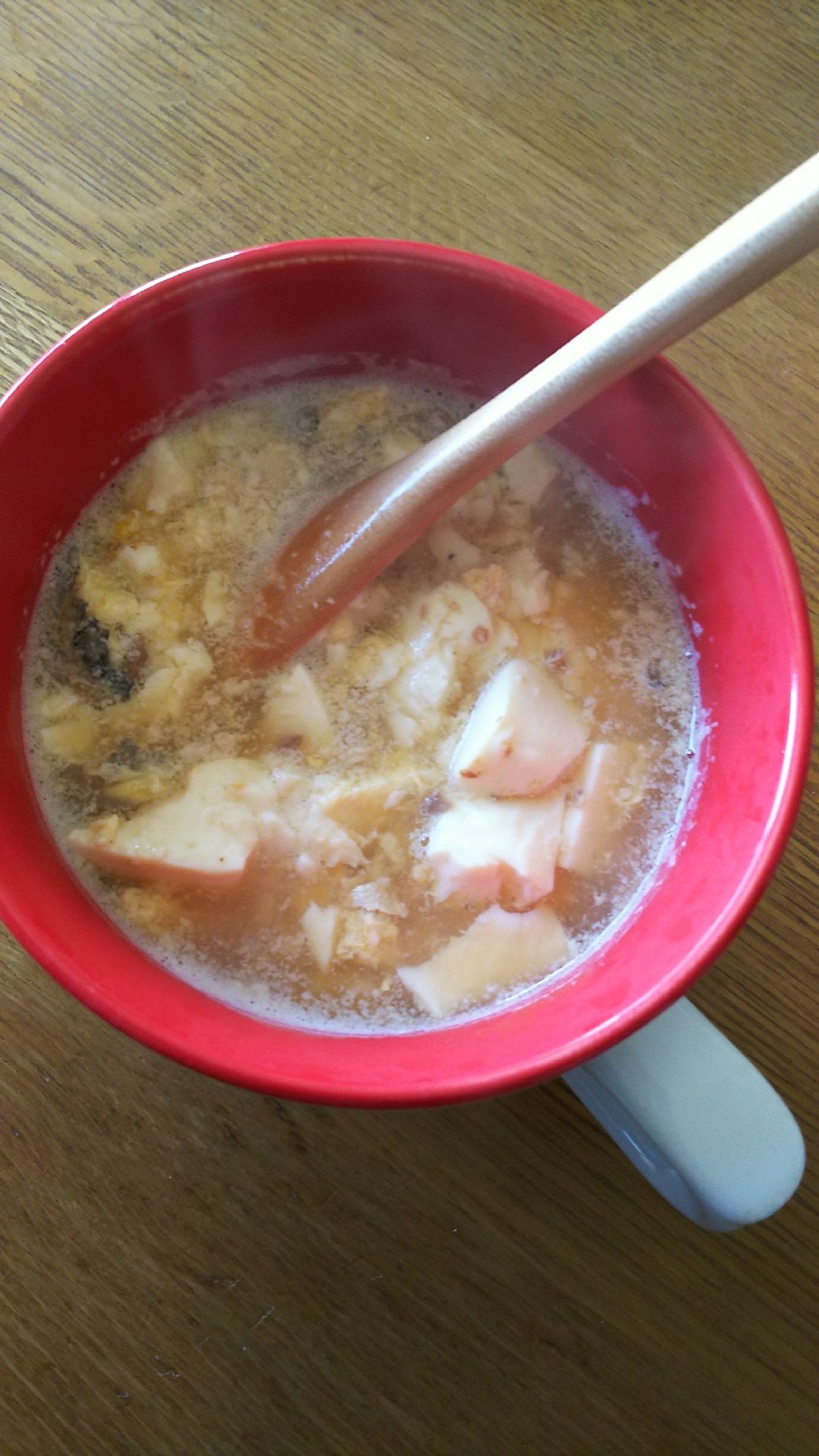 サバ缶と豆腐の卵とじ