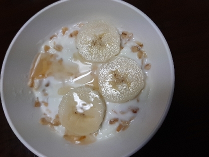 おはようございます。デザートに。朝の腸活、美味しく完了です(^q^) レシピ有難うございました。