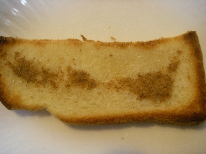 食パンでごめんねっ。甘いカリカリトースト美味しくいただきましたっ❤おごちそうさまぁ❤