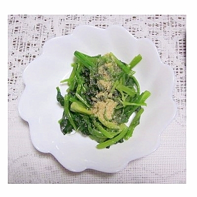 ほうれん草のおひたし(鰹だし&甜菜糖)