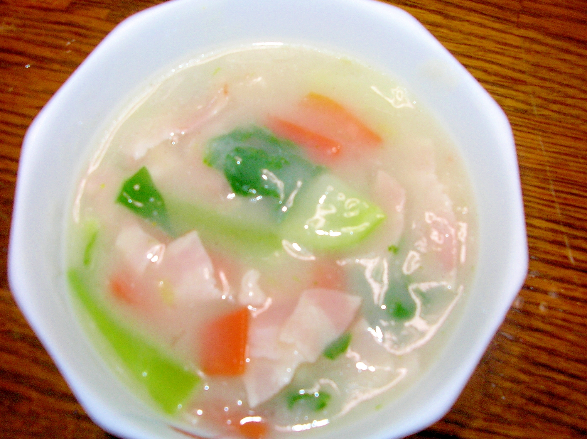 青梗菜の中華風クリームスープ