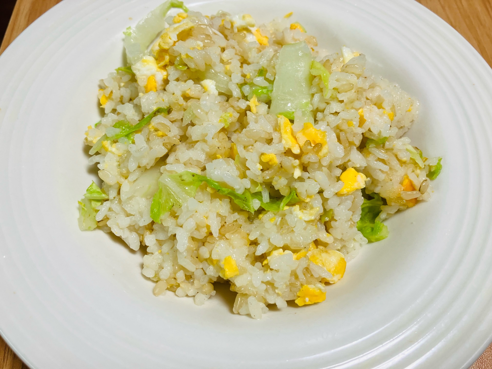 白菜と卵の炒飯