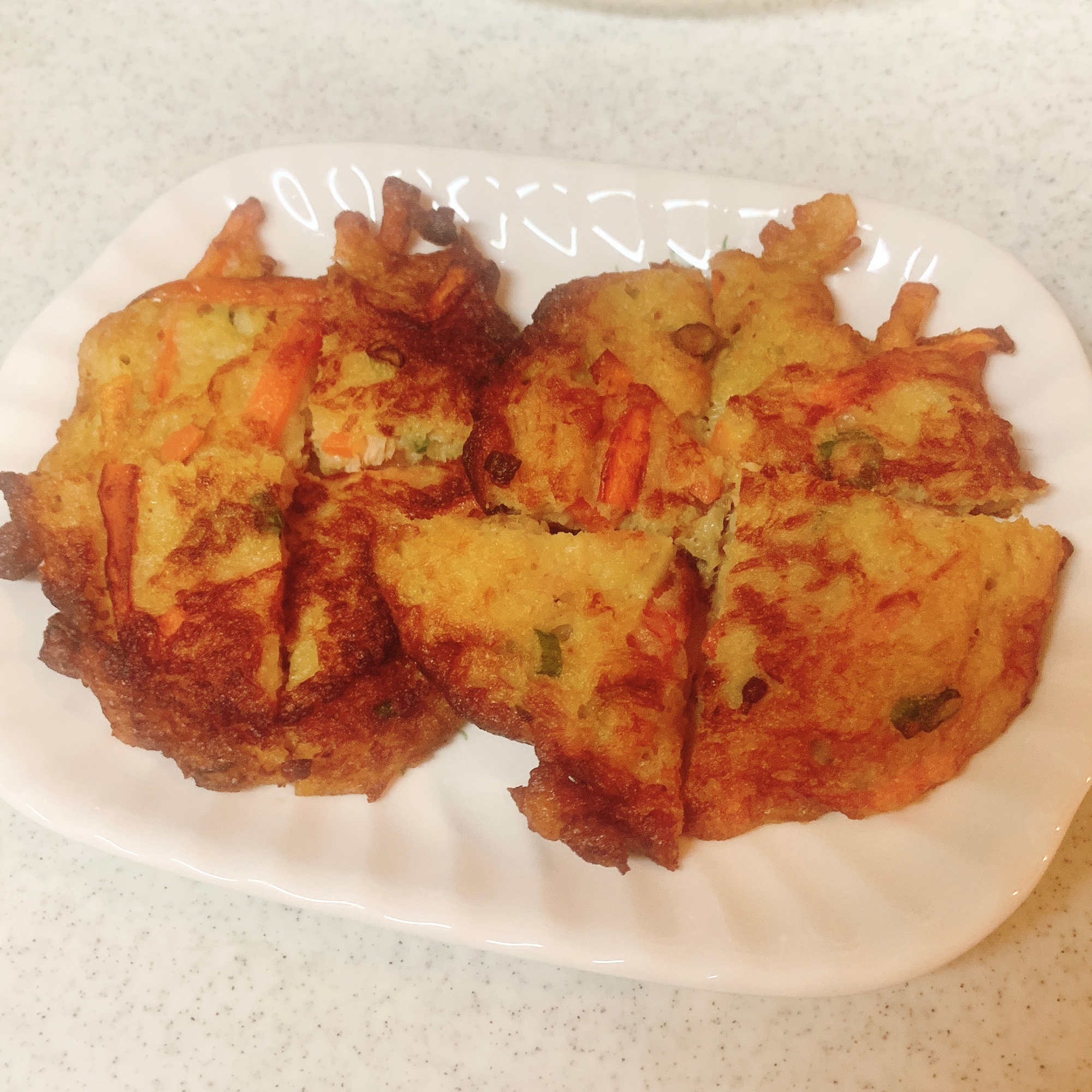 ニラなし*子供もパクパクのツナチヂミ*츠나 부침개