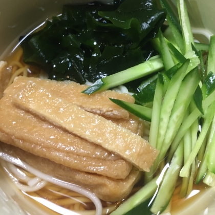 甘辛お揚げがおいしい！冷やしきつねうどん