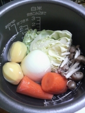 炊飯器で離乳食 野菜スープ 基本の柔らか野菜 レシピ 作り方 By Pionin 楽天レシピ