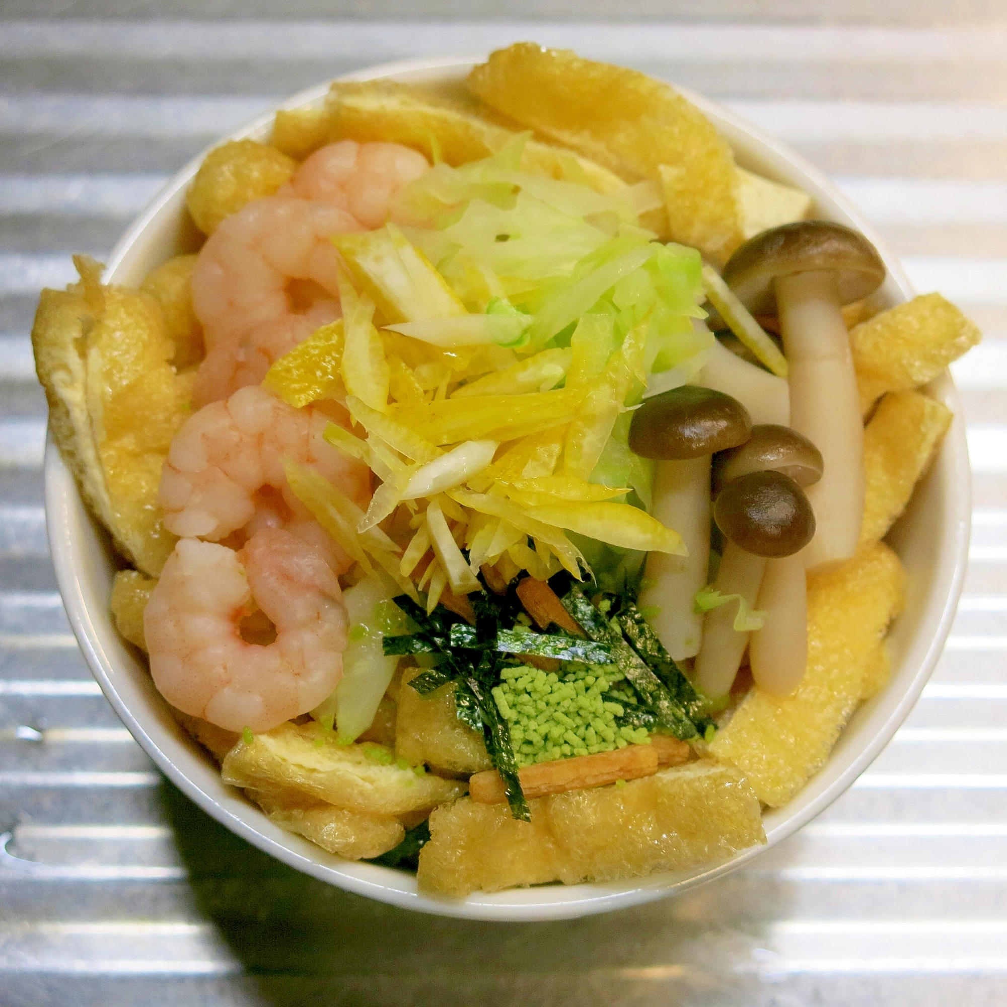 海老としめじのきつね茶漬け〔#377〕