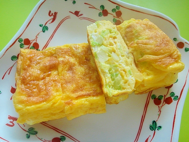 白菜の卵焼き