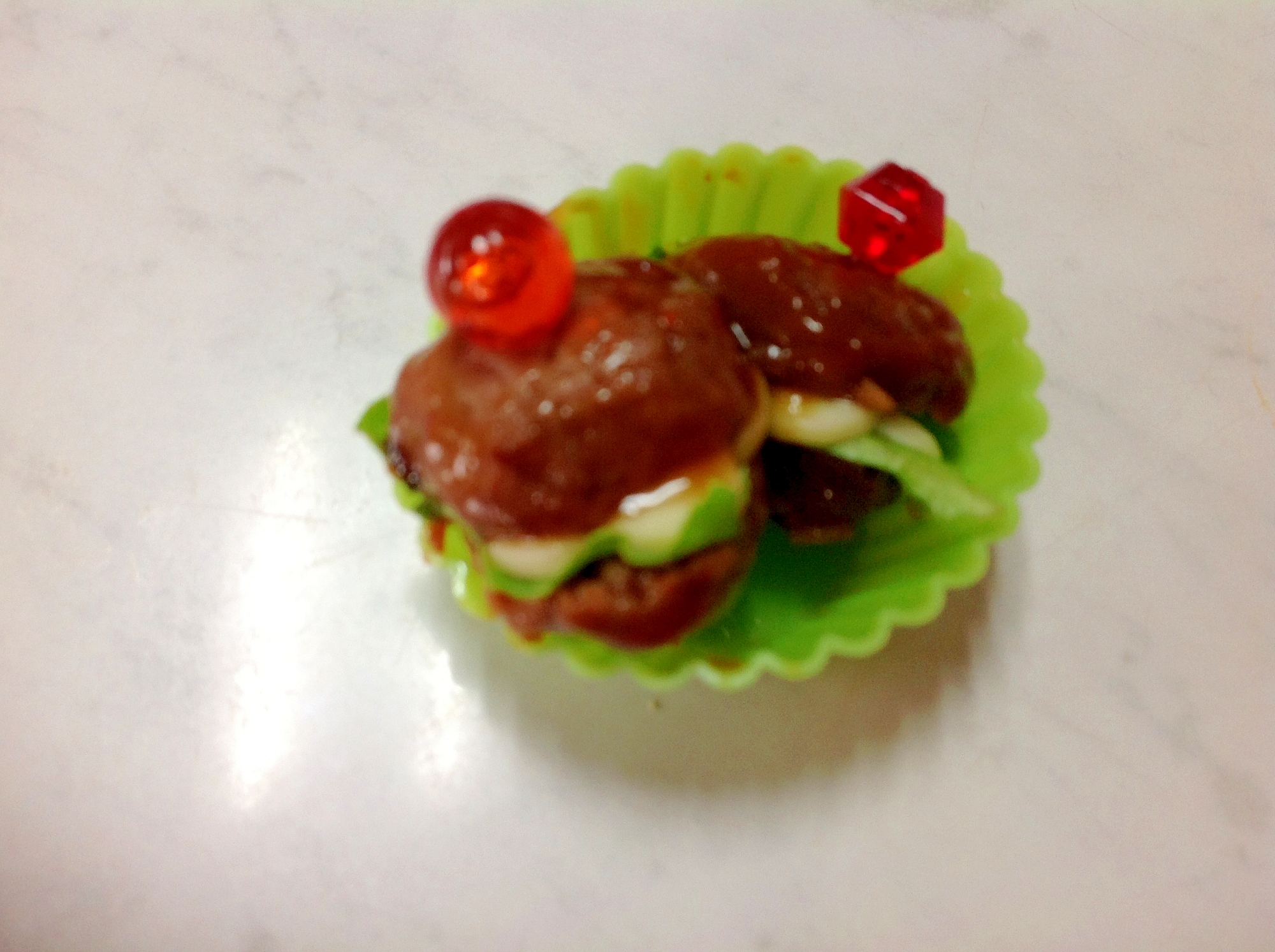 可愛いお弁当のおかず ミートボールバーガー レシピ 作り方 By さぁー27 楽天レシピ 可愛いお弁当のおかず ミートボールバーガー レシピ 作り方 By さぁー27 楽天レシピ