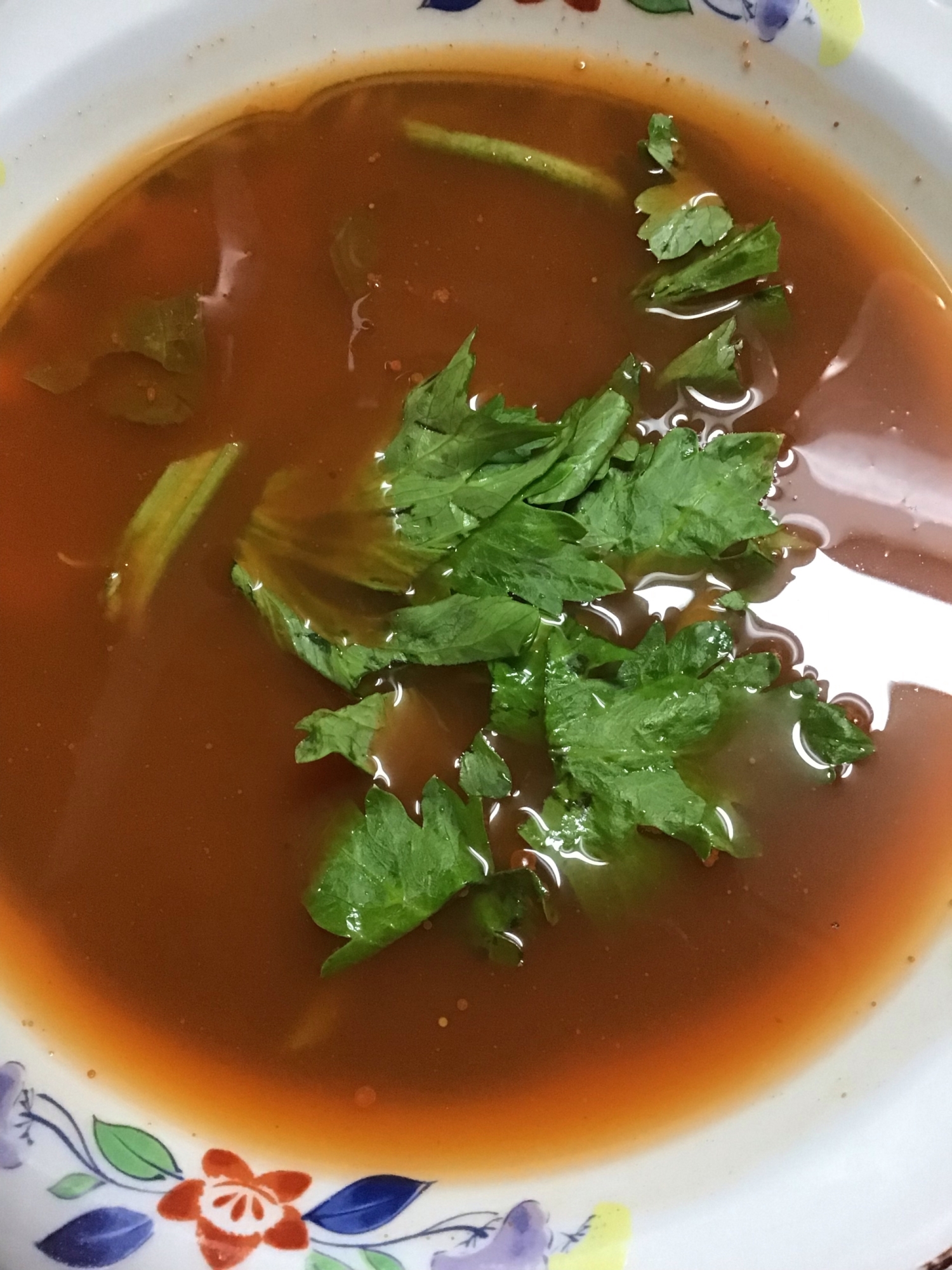 野菜ジュースで作るスープ