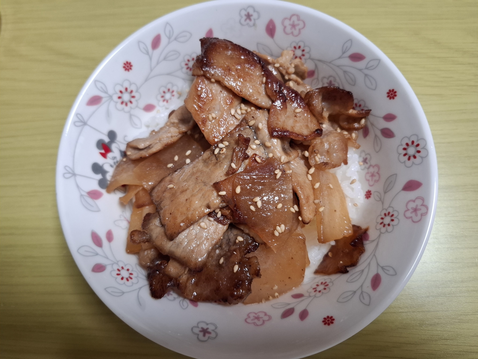 豚肉大根の塩だれ丼