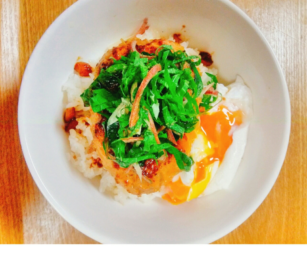 和風ロコモコ丼