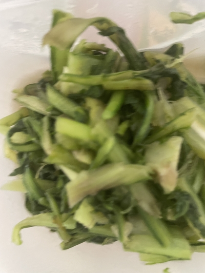 香りがたまらない♡レンジで簡単♡春菊と海苔のナムル