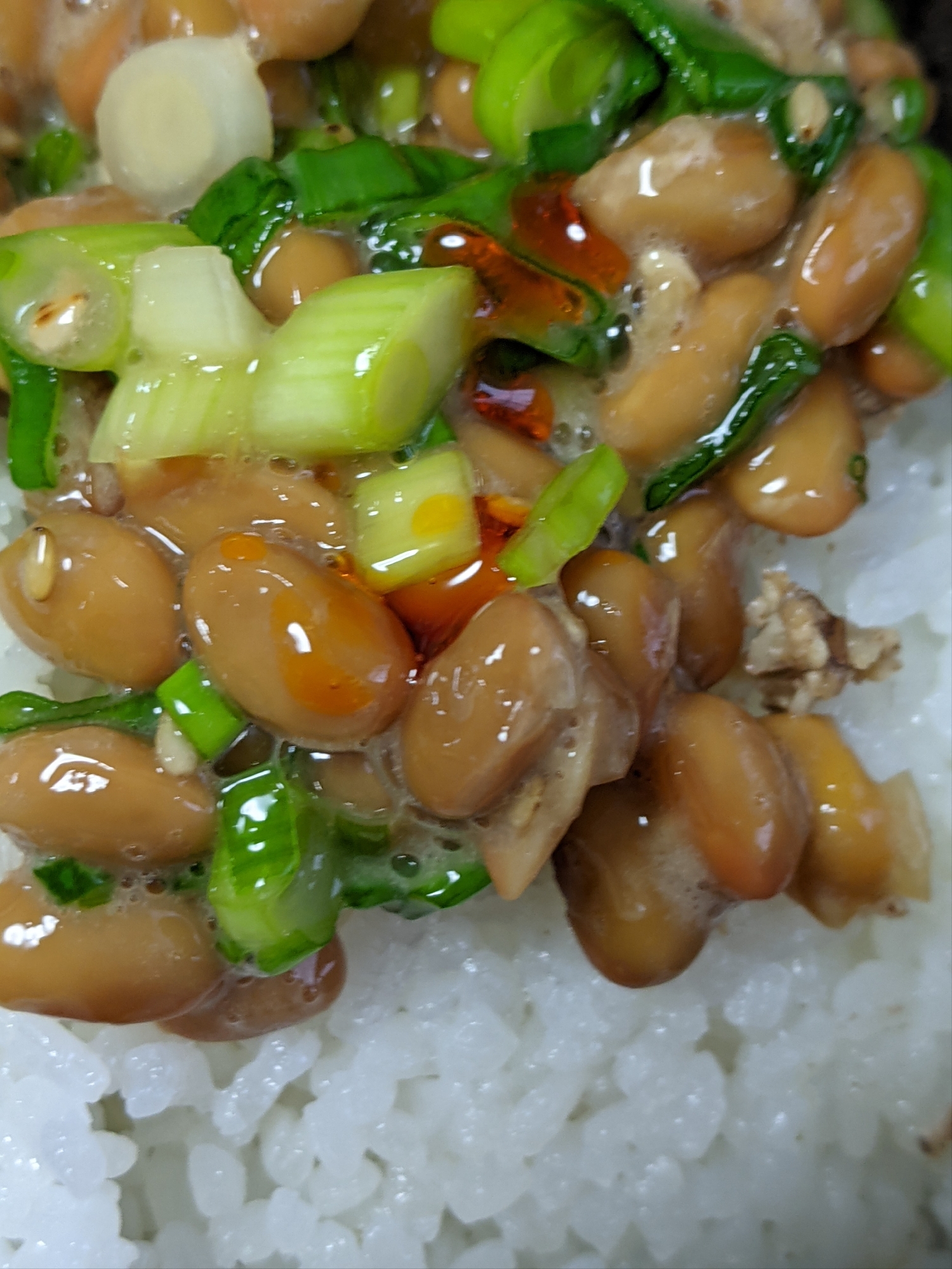 ラー油納豆ごはん