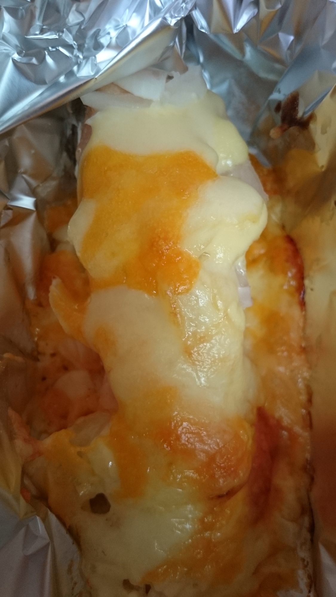 サーモンのホイル焼き マヨチーズ