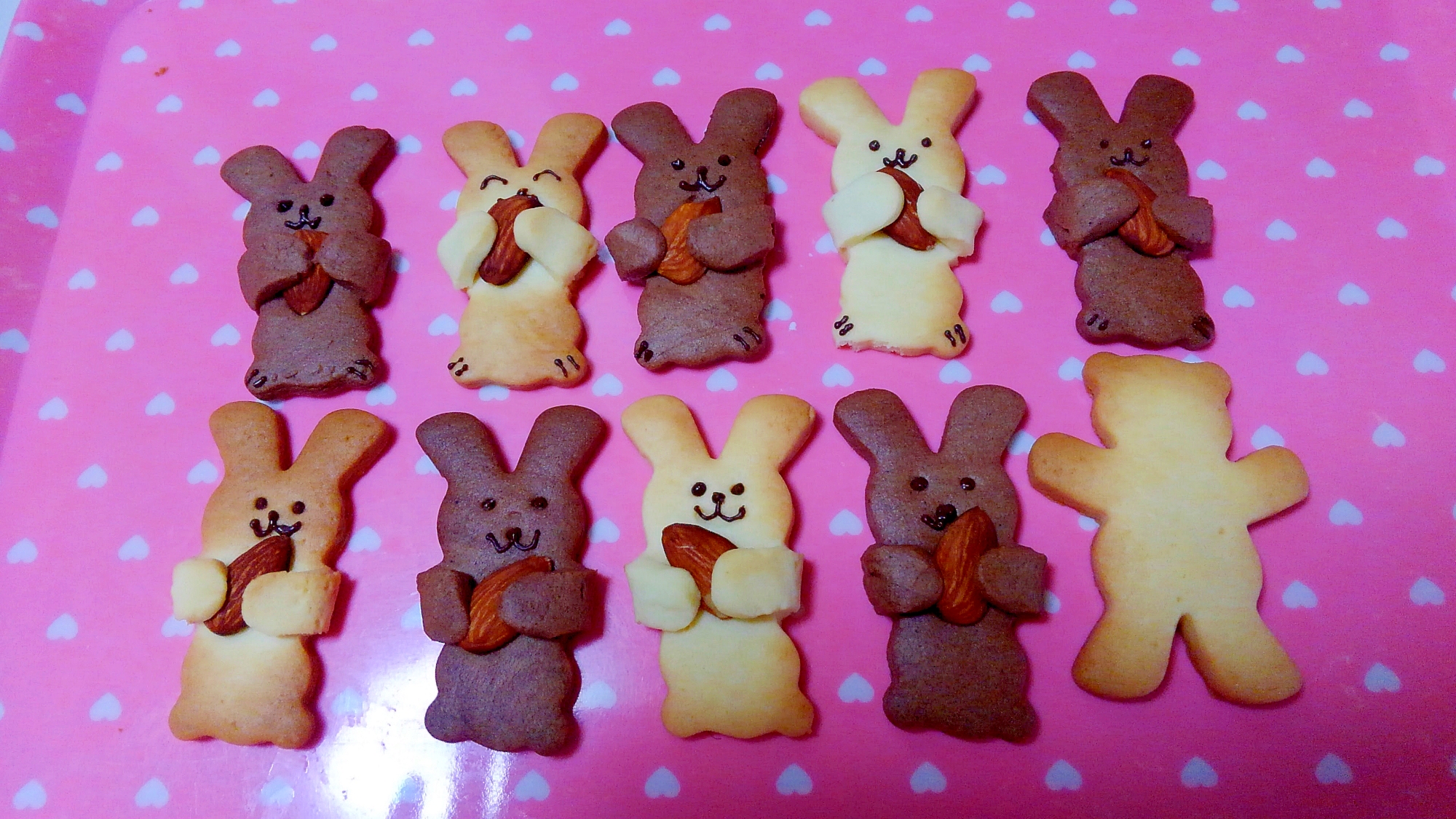 抱っこくま型で抱っこウサギクッキー レシピ 作り方 By びいまま 楽天レシピ 抱っこくま型で抱っこウサギクッキー レシピ 作り方 By びいまま 楽天レシピ