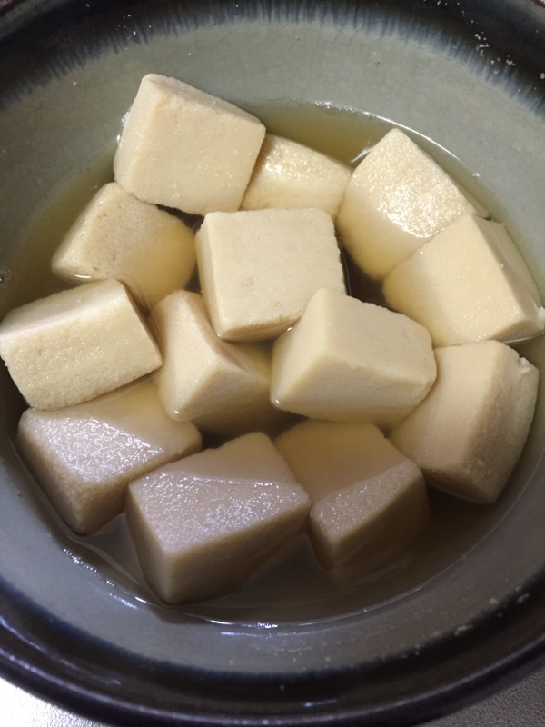 レンジで簡単 高野豆腐の含め煮