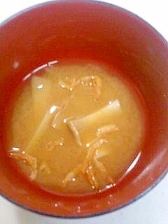 小えびとエリンギの味噌汁