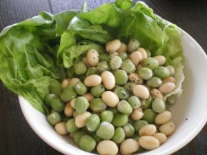 2色の豆サラダ