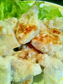 豚ロースのわさび漬け焼き♪