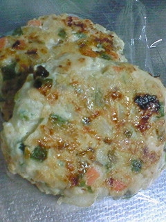 ヘルシーに★とりムネ肉で野菜きのこバーグ
