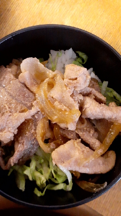 しょうが焼き丼