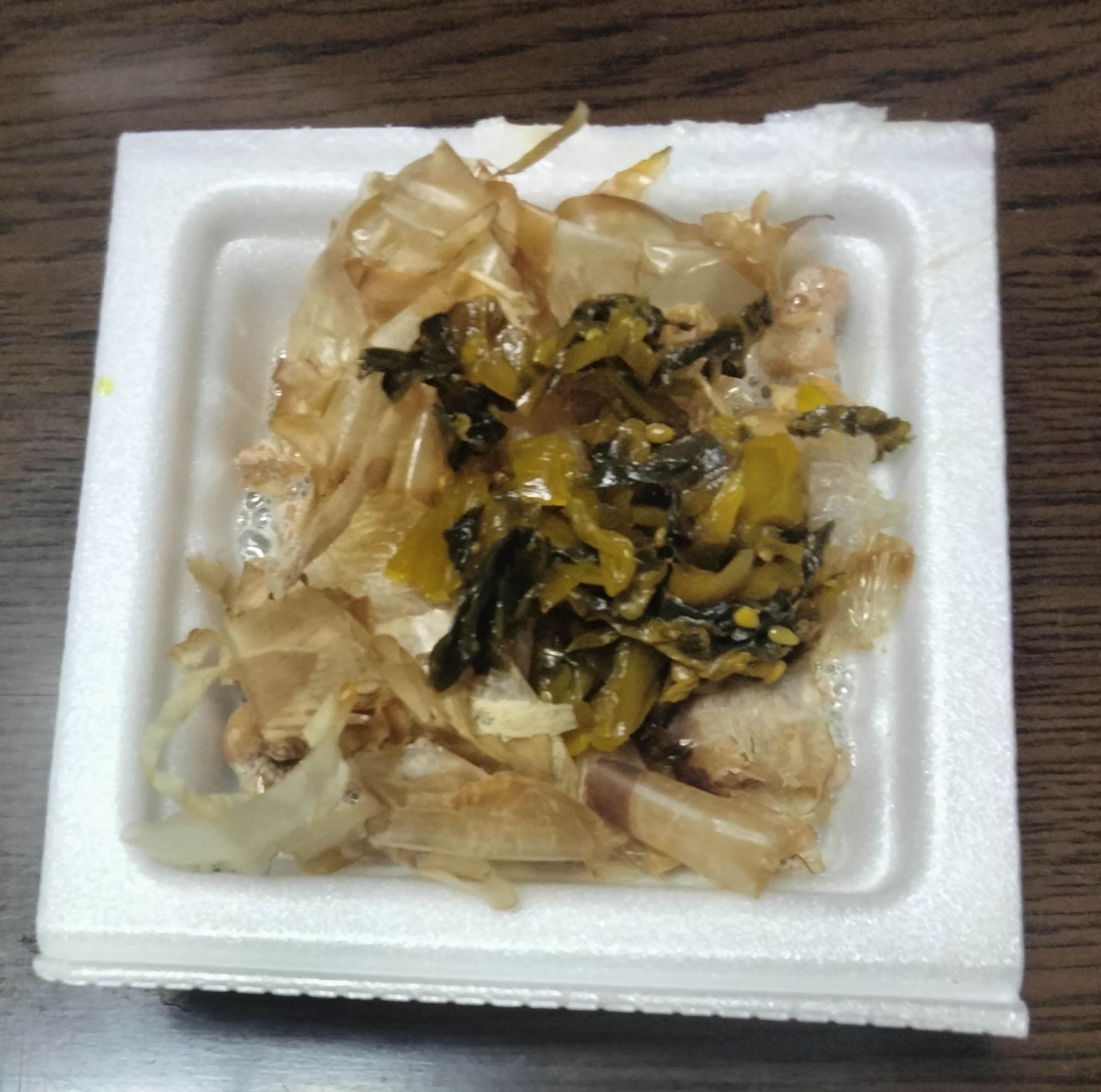 納豆アレンジ 花かつお&高菜漬