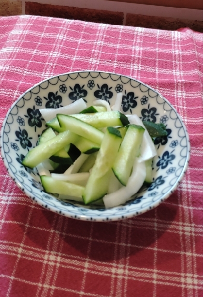 玉葱&胡瓜の酢の物
